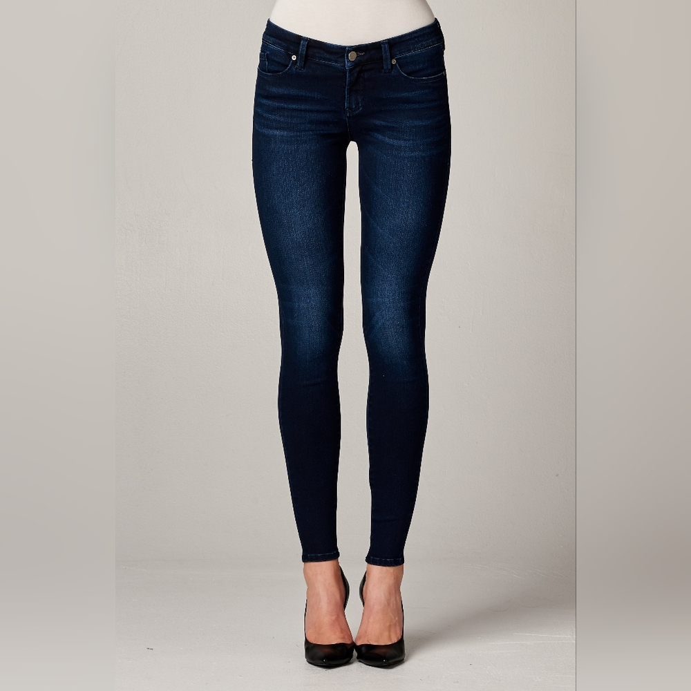 DEAR JOHN Chelsay Dark Wash Mid-Rise Denim Jegging W25